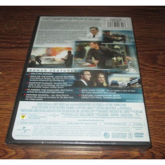 The Bourne Ultimatum (DVD, 2007, Canadian) (unopened) - Picture 2 of 3